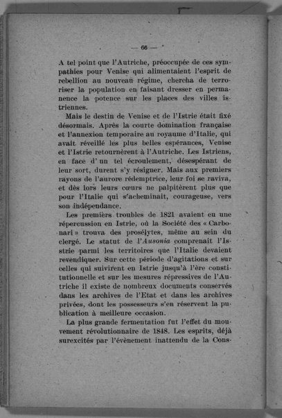 L'Istrie et le droit de l'Italie